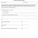 TX HHS Form 3076. Case Record Information Release