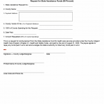 TX HHS Form 3088. Request for State Assistance Funds (90 Percent)