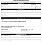 TX HHS Form 3110. Surgery and Treatment Recommendations