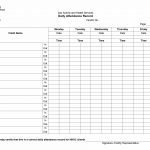 TX HHS Form 3683. Day Activity and Health Services Daily Attendance Record