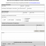 TX HHS Form 5205. Breast and Cervical Diagnostic Procedure Complication Reimbursement Request
