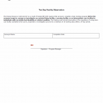 TX HHS Form 5406. Ten Day Facility Observation