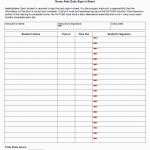 TX HHS Form 5498-NATCEP. Nurse Aide Daily Sign-in Sheet