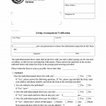 TX HHS Form H1138. Living Arrangement Verification