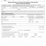 TX HHS Form H1200-PFS. Medicaid Application for Assistance (for Residents of State Facilities) Property and Financial Statement