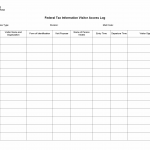 TX HHS Form H1866. Federal Tax Information Visitor Access Log