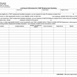 TX HHS Form H2776. Job Search Worksheet for TANF Employment Hardship Exemption