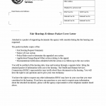 TX HHS Form H4837. Fair Hearings Evidence Packet Cover Letter
