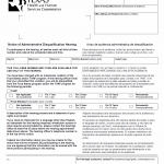 TX HHS Form H4851-P. Notice of Administrative Disqualification Hearing