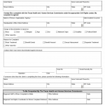TX HHS Form H4870. Client Complaint of Discrimination
