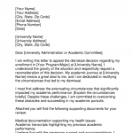 University Dismissal Appeal Letter