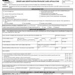 Form DL 10. Driver Privilege Card Application - Virginia