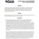 Form DMV 226. Virginia Rider Training Program Policy and Procedures