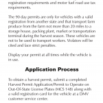 Form DMV 239. Harvest Permit Flyer - Virginia