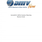 Form DMV 72. VA Automobile Liability Insurance Reporting Requirements - Virginia