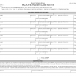 Form HP 410. Escort Vehicle Driver Train-the-Trainer Class Roster - Virginia