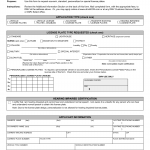 Form VSA 10. Application for Personalized License Plates - Virginia