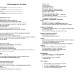 Vehicle Inspection Checklist for Used Cars